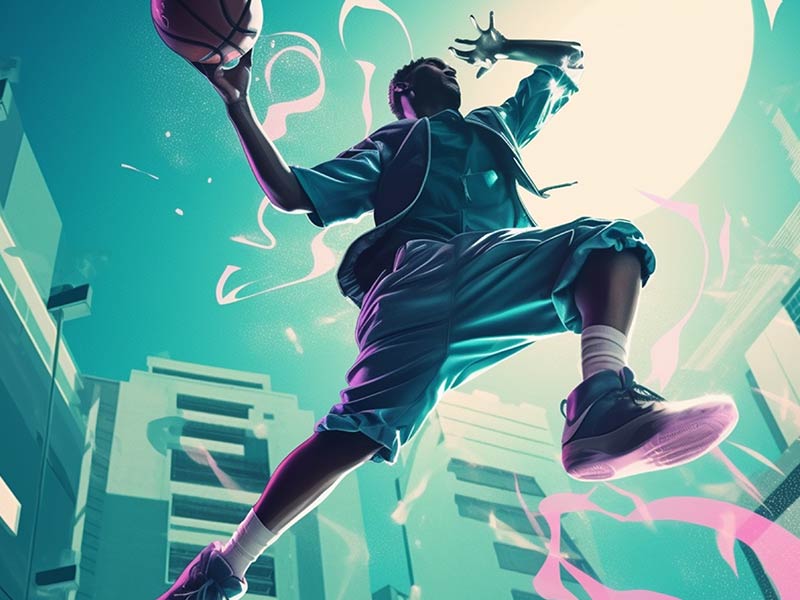 8尺巨人中锋！站着就能直接轻松劈扣！